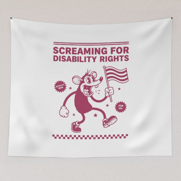 Item preview, Disability awareness Screaming For Disability designed and sold by LuminOrb.