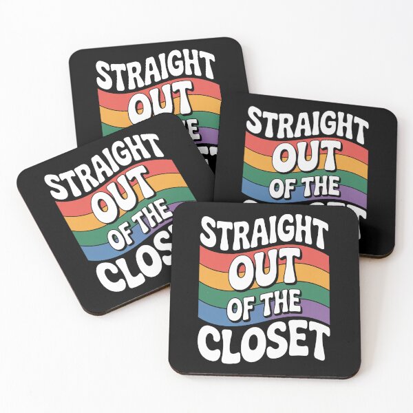 Item preview, Straight Out of the Closet Funny Coming Out LGBT Pride Gift designed and sold by Say It With Ink.