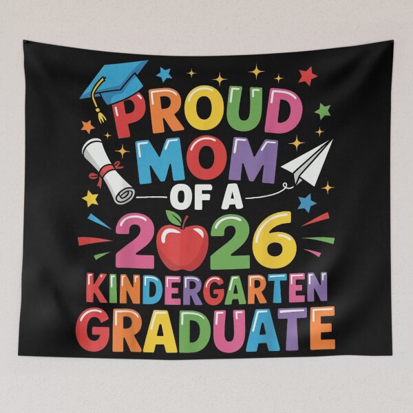 Item preview, Proud Mom Of A Class Of 2026 Kindergarten Graduate School Completion designed and sold by LizzyKeiko.