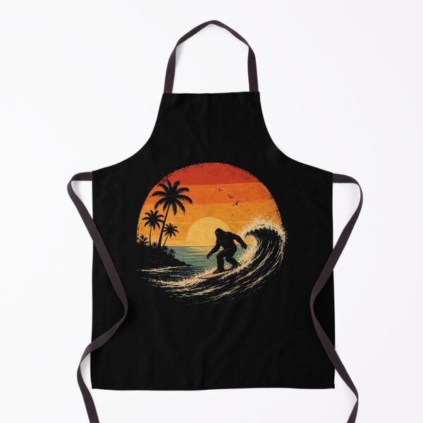 Item preview, Bigfoot Surfer Retro Sunset Sasquatch Surfing Summer designed and sold by Kladhadredo.