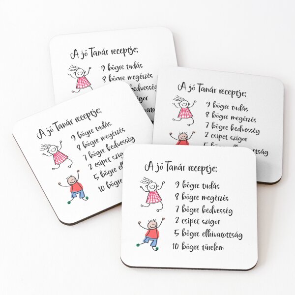 Item preview, A jó Tanár receptje - The Recipe of a Great Teacher – Hungarian Teacher Appreciation Design designed and sold by EmeraldeaDesign.