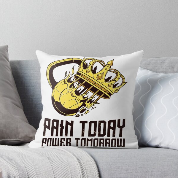 Item preview, Pain Today Power Tomorrow Gym Motivation Kettlebell Art designed and sold by No Excuses .