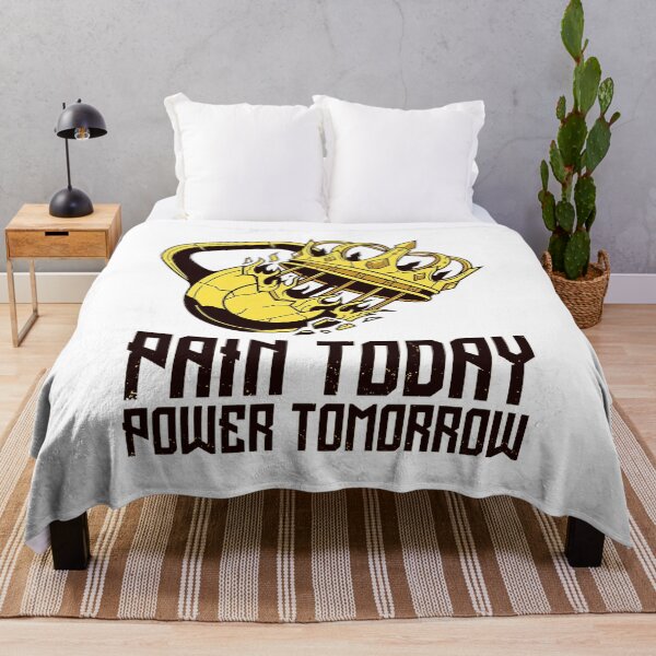 Item preview, Pain Today Power Tomorrow Gym Motivation Kettlebell Art designed and sold by No Excuses .