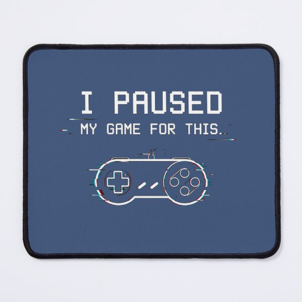 Item preview, I Paused My Game For This - Funny Gamer Minimalist T-Shirt designed and sold by Golden Era Studio.