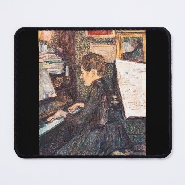 Item preview, Mademoiselle Dihau at the Piano by Henri de Toulouse-Lautrec | Belle Époque Music Room Poster designed and sold by artofuniverse.
