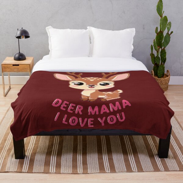 Item preview, Adorable "Deer Mama I Love You" Whimsical Fawn Illustration designed and sold by BLUESKY11a.