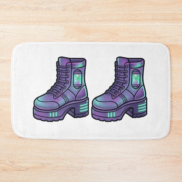 Item preview, Futuristic Cyberpunk Neon Platform Combat Boots designed and sold by Anne97s.