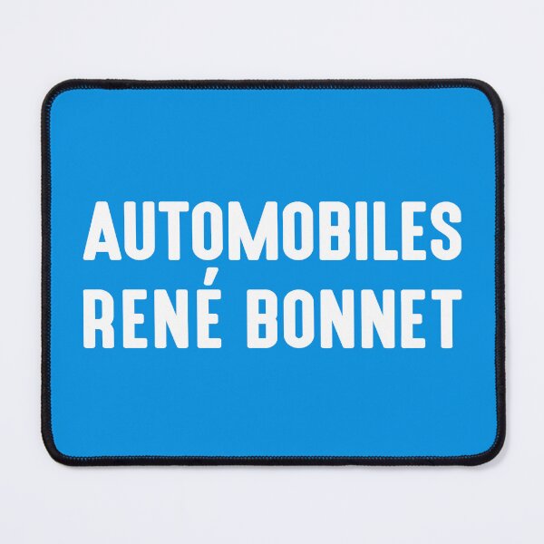 Item preview, Automobiles René Bonnet - white print designed and sold by retropetrol.