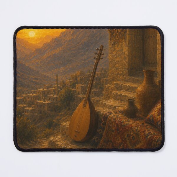 Item preview, Traditional Saz Instrument Poster designed and sold by Avakurd.