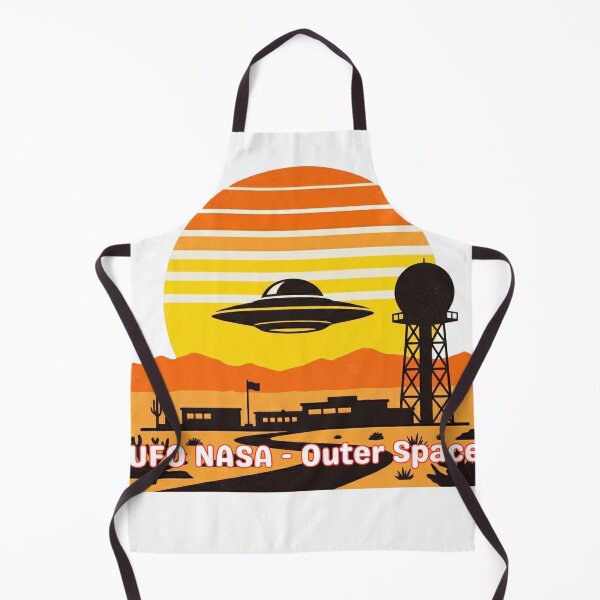 Item preview, Retro UFO Desert Base Sunset Space Exploration Art designed and sold by LoliDesignShop.