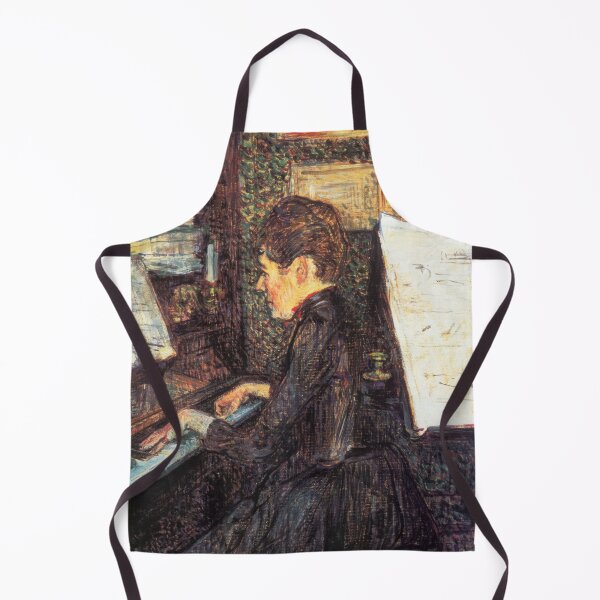 Item preview, Mademoiselle Dihau at the Piano by Henri de Toulouse-Lautrec | Vintage Piano Wall Art Print designed and sold by artofuniverse.