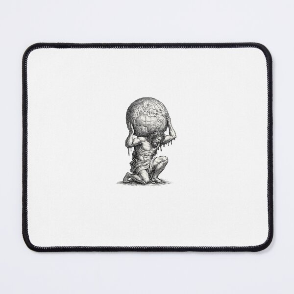 Item preview, Atlas Bearing the World — Vintage Engraving Greek Mythology Graphic Tee designed and sold by TheMythicFrame.