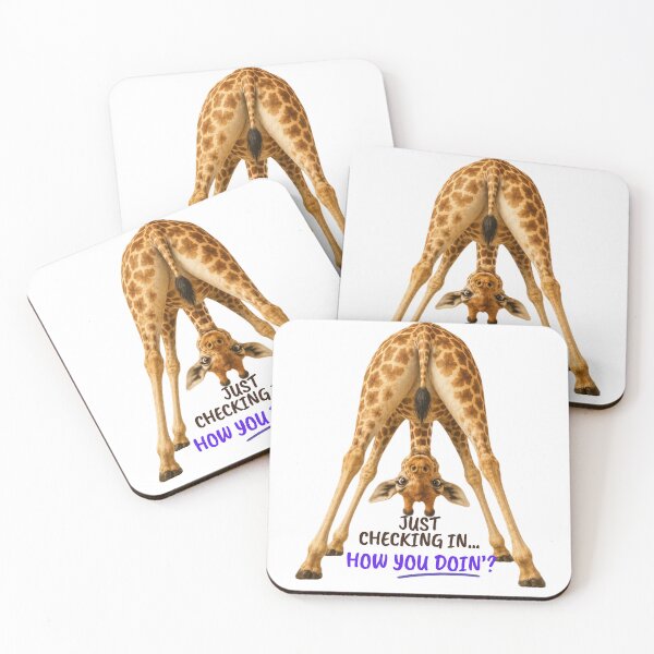 Item preview, Funny Giraffe Just Checking In Design designed and sold by Rightstudio1.