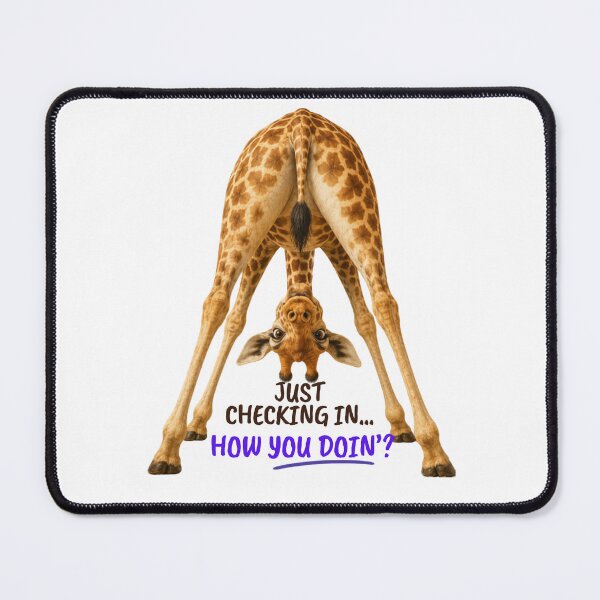 Item preview, Funny Giraffe Just Checking In Design designed and sold by Rightstudio1.