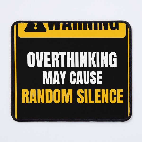 Item preview, Warning Overthinking May Cause Random Silence Funny Introvert Design designed and sold by Uvclick.