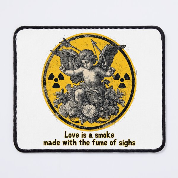 Item preview, Love Is a Smoke Made With the Fume of Sighs | Dark Cupid Anti Romance Shirt designed and sold by Ignorant-Artist.