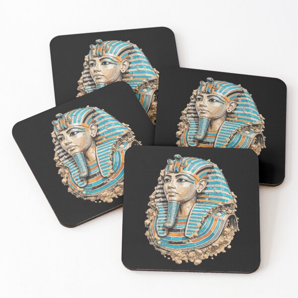 Item preview, Tutankhamun Art - Ancient Egyptian King Tut Mask designed and sold by GulfSignature.