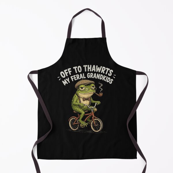Item preview, Off to Wrangle My Feral Grandkids funny frog designed and sold by Kladhadredo.