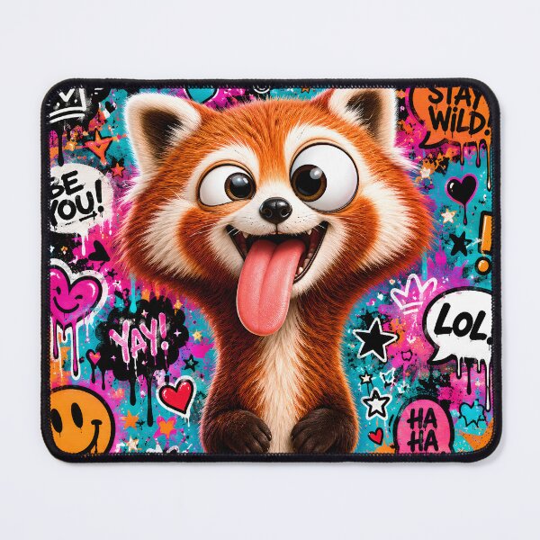 Item preview, Goofy Red Panda Pop Art Explosion designed and sold by Rohan132.