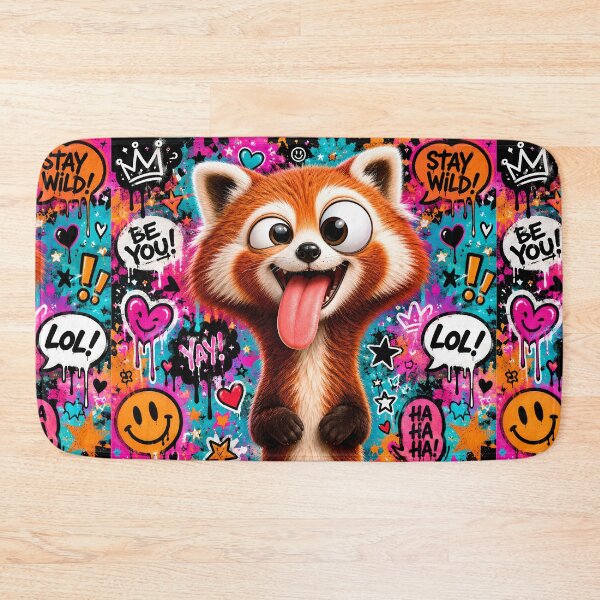 Item preview, Goofy Red Panda Pop Art Explosion designed and sold by Rohan132.