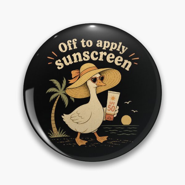 Item preview, Off to Apply Sunscreen Goose Summer Beach Vacation designed and sold by Kladhadredo.