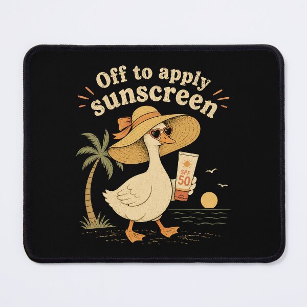 Item preview, Off to Apply Sunscreen Goose Summer Beach Vacation designed and sold by Kladhadredo.