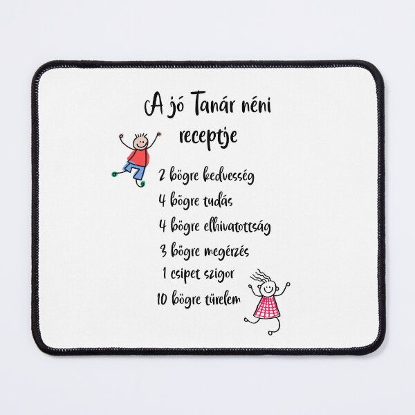 Item preview, A jó Tanár néni receptje - The Recipe of a Great Teacher Lady – Hungarian Tanár Néni Appreciation Design designed and sold by EmeraldeaDesign.