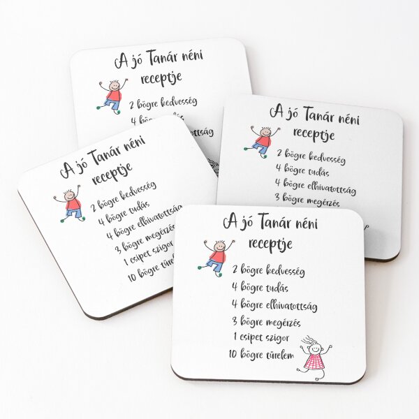 Item preview, A jó Tanár néni receptje - The Recipe of a Great Teacher Lady – Hungarian Tanár Néni Appreciation Design designed and sold by EmeraldeaDesign.