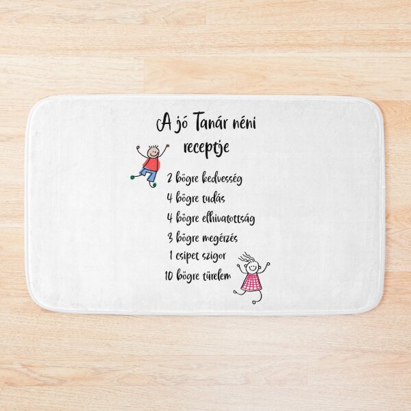 Item preview, A jó Tanár néni receptje - The Recipe of a Great Teacher Lady – Hungarian Tanár Néni Appreciation Design designed and sold by EmeraldeaDesign.