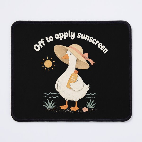Item preview, Off to Apply Sunscreen Goose Summer Beach Vacation designed and sold by Kladhadredo.