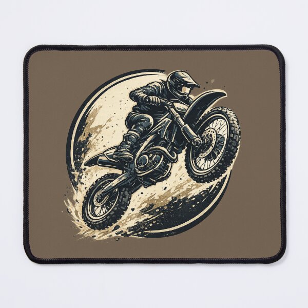 Item preview, Dirt Bike Jump – Retro Motocross Emblem designed and sold by SilentPowerArt.