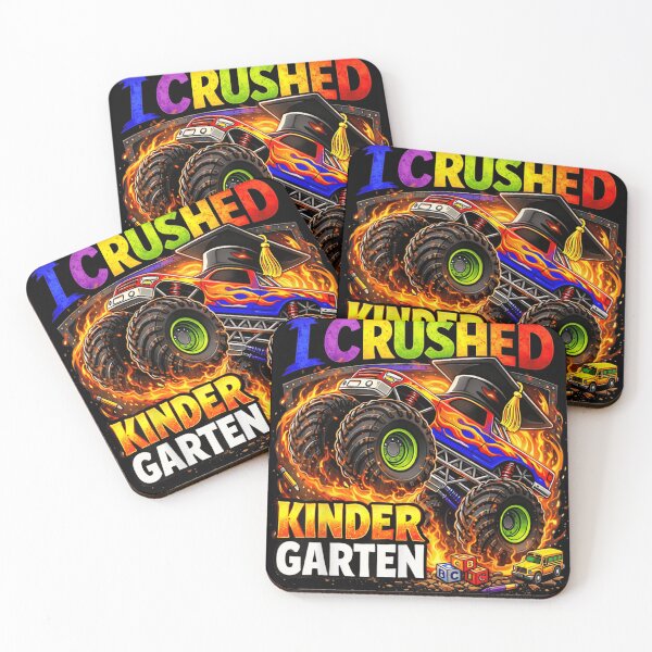 Item preview, I Crushed Kinder Garten Graduation Monster Truck School Bus Graduation 2026 designed and sold by PhocoNibict.