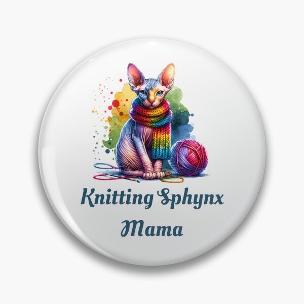 Item preview, Knitting Sphynx Mama Gift designed and sold by MyCozyCorner24.