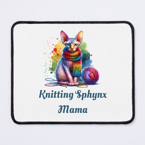 Item preview, Knitting Sphynx Mama Gift designed and sold by MyCozyCorner24.