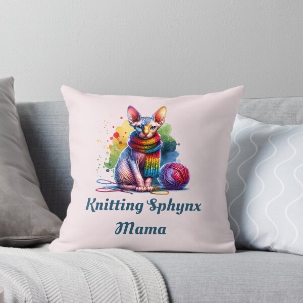 Item preview, Knitting Sphynx Mama Gift designed and sold by MyCozyCorner24.