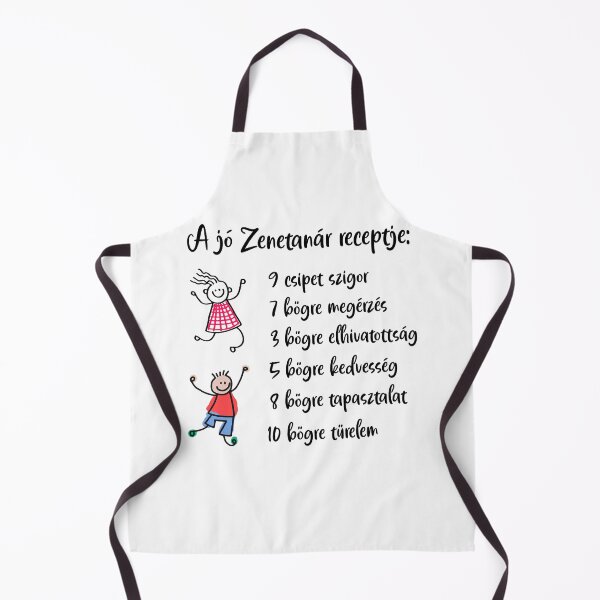 Item preview, A jó Zenetanár receptje - The Recipe of a Great Music Teacher – Hungarian Zenetanár Appreciation Design designed and sold by EmeraldeaDesign.