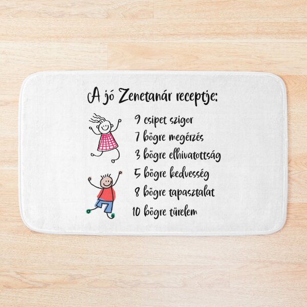 Item preview, A jó Zenetanár receptje - The Recipe of a Great Music Teacher – Hungarian Zenetanár Appreciation Design designed and sold by EmeraldeaDesign.