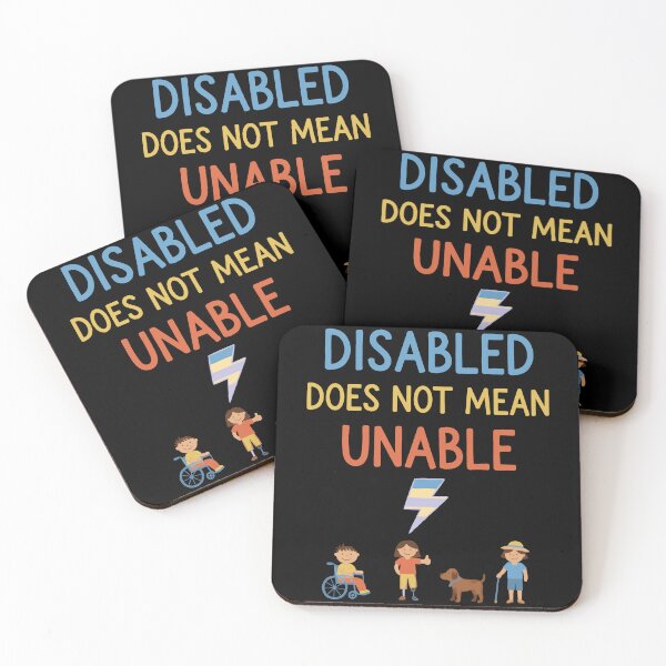 Item preview, Disability awareness Disabled Does Not Mean Unable designed and sold by LuminOrb.