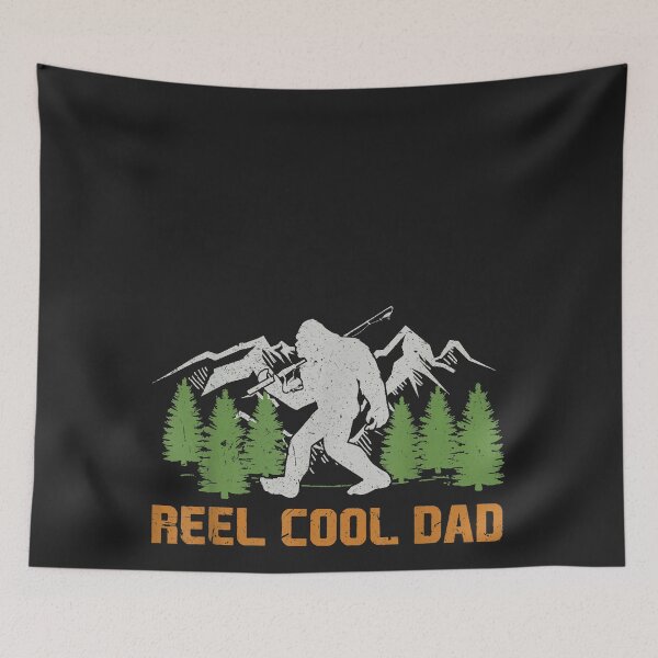 Item preview, Reel Cool Dad Bigfoot Fisherman Fishing Lover Fathers Day designed and sold by CriseldaBruning.
