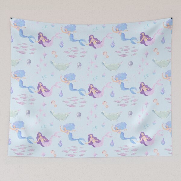 Item preview, Pastel Mermaid Party Pattern designed and sold by hannah01789.