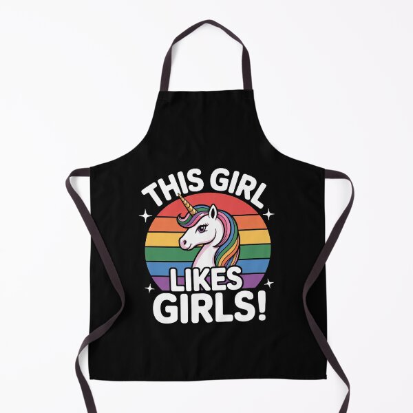 Item preview, This Girl Likes Girls Funny Lesbian Pride Unicorn Gift designed and sold by Say It With Ink.