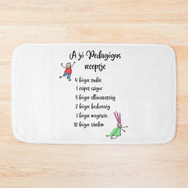 Item preview, A jó Pedagógus receptje - The Recipe of a Great Educator – Hungarian Pedagógus Appreciation Design designed and sold by EmeraldeaDesign.