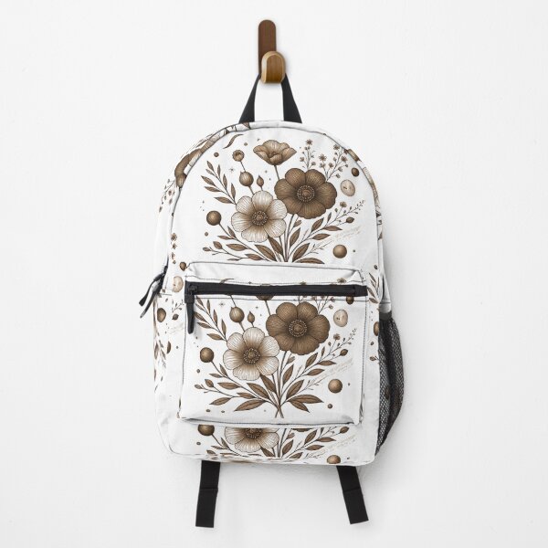 Item preview, Celestial Botanical Bouquet Brown Line Art designed and sold by VibranPalette.