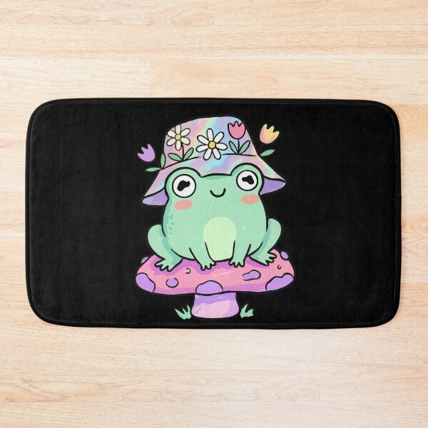 Item preview, Charming Amphibian Wearing Iridescent Botanical Headwear designed and sold by Emegan Print Art.