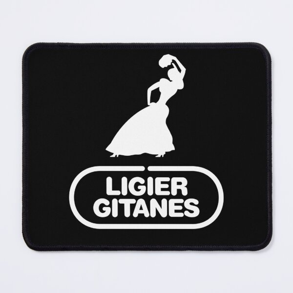 Item preview, Ligier Gitanes F1 team logo 1975-1980 'Gypsy dancer' - white print  designed and sold by fashontrends.