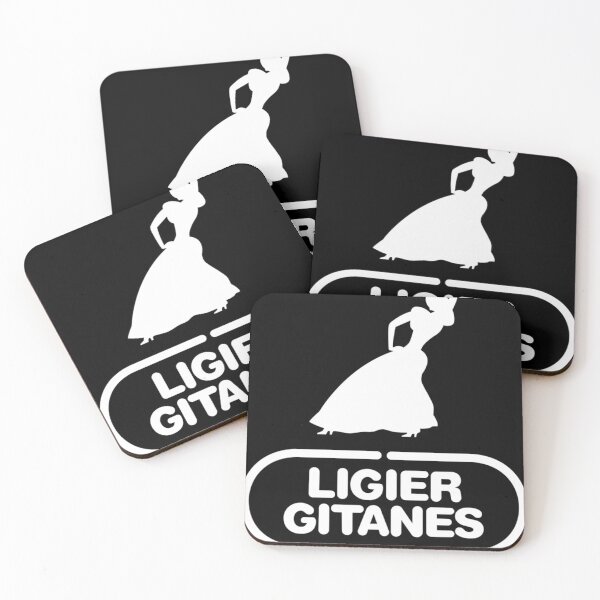 Item preview, Ligier Gitanes F1 team logo 1975-1980 'Gypsy dancer' - white print  designed and sold by fashontrends.