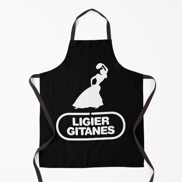 Item preview, Ligier Gitanes F1 team logo 1975-1980 'Gypsy dancer' - white print designed and sold by fashontrends.