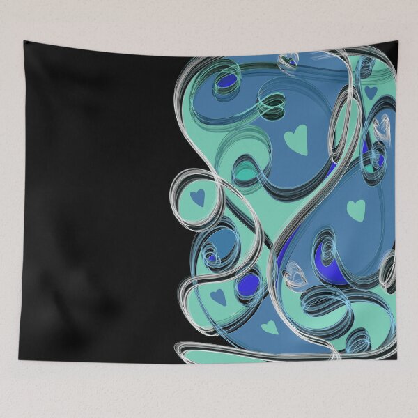 Item preview, Abstract Heart Swirl designed and sold by foxscribbles.