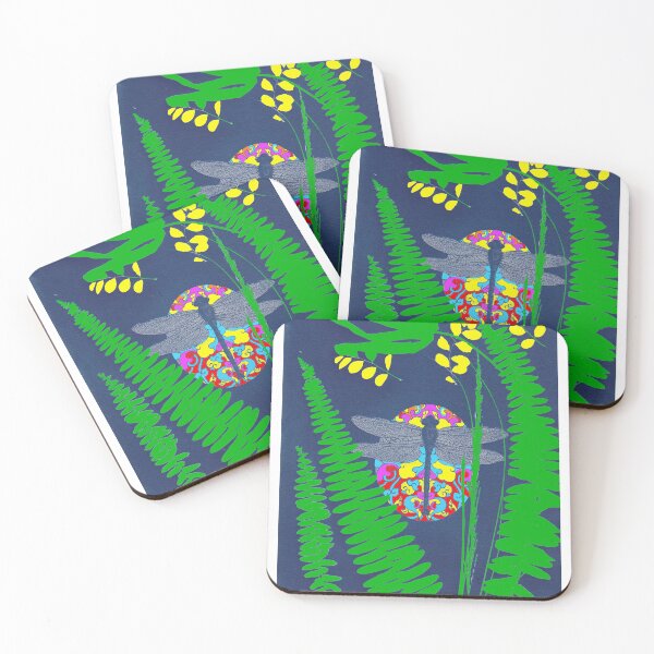 Item preview, Botanical Cyanotype Coloured - Dragonfly designed and sold by Artistic Philip in Penang.