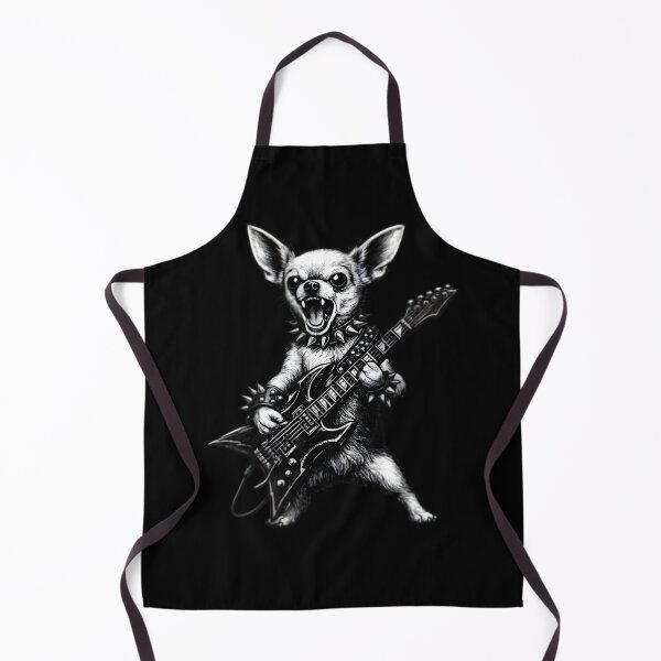 Item preview, Rock Chihuahua Guitarist — Fierce Metal Dog on Drums designed and sold by Natsey.